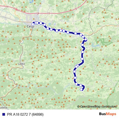 PR A18 0272 7 (64898) bus Line Map