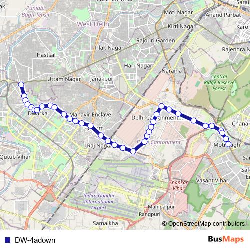 DW-4adown bus Line Map