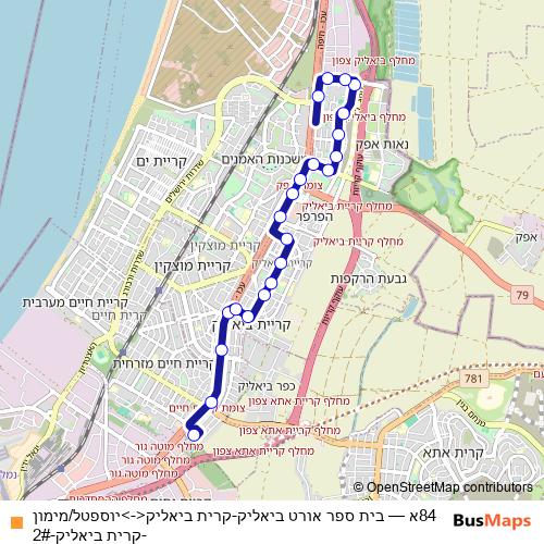 84א bus Line Map