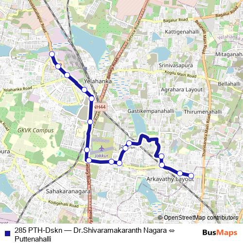 285 PTH-Dskn bus Line Map