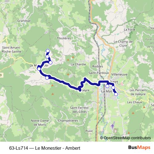 63-Ls714 bus Line Map