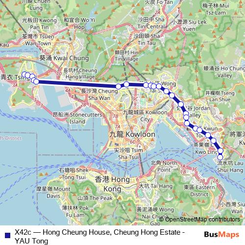 X42c bus Line Map
