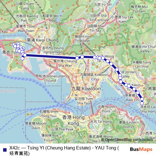 X42c bus Line Map