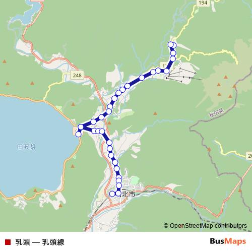 乳頭 bus Line Map