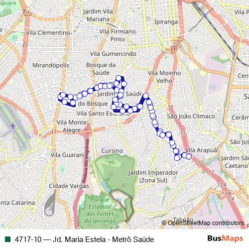 4717-10 bus Line Map