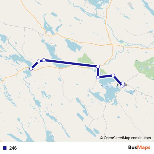 246 bus Line Map