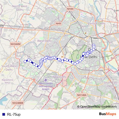 RL-75up bus Line Map