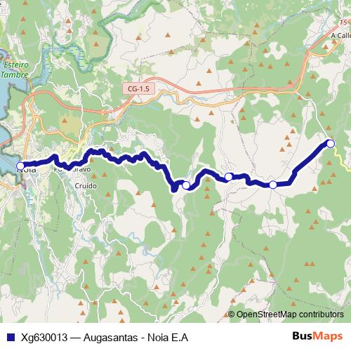 Xg630013 bus Line Map
