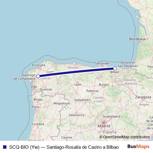 SCQ-BIO (Yw) air Line Map