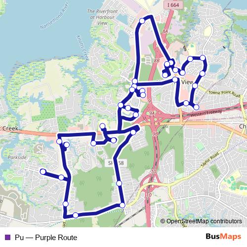 Pu bus Line Map