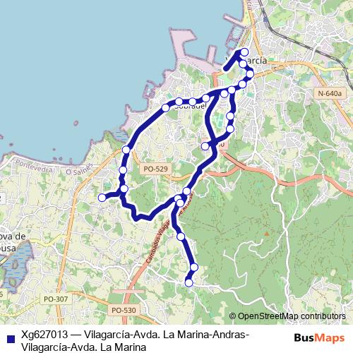 Xg627013 bus Line Map