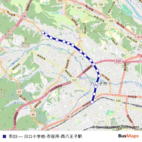市03 bus Line Map
