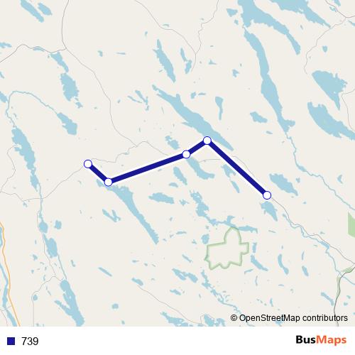 739 bus Line Map