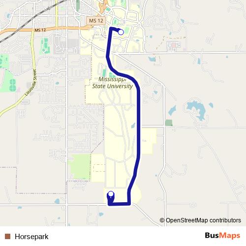 Horsepark bus Line Map
