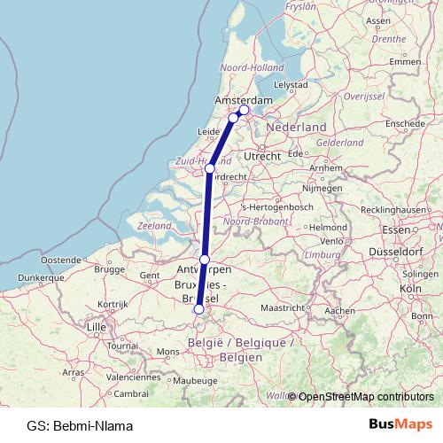 GS: Bebmi-Nlama rail Line Map