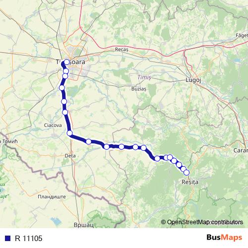 R 11105 rail Line Map