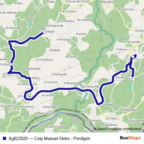 Xg622020 bus Line Map