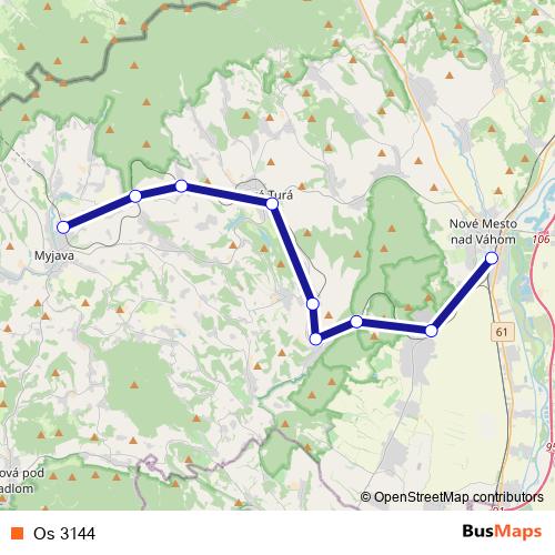 Os 3144 rail Line Map