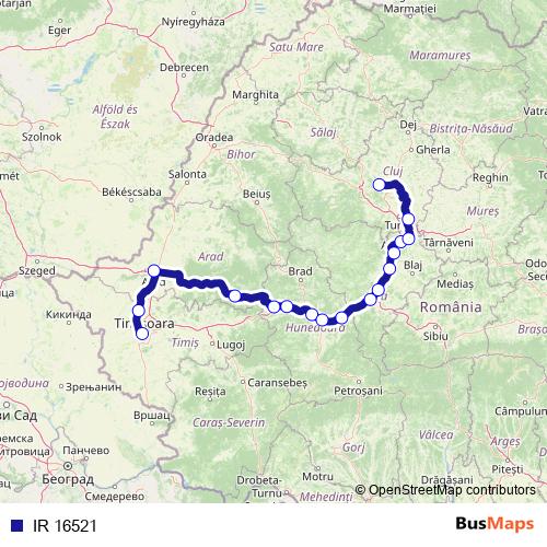 IR 16521 rail Line Map