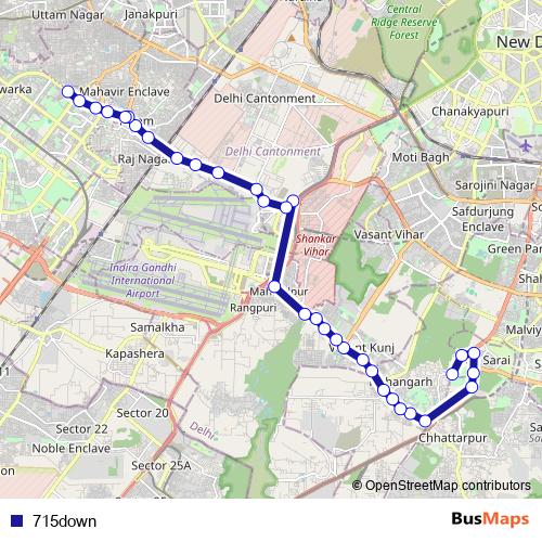 715down bus Line Map