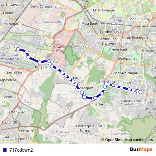 717cdown2 bus Line Map