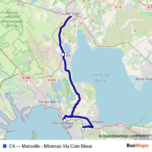 C4 bus Line Map