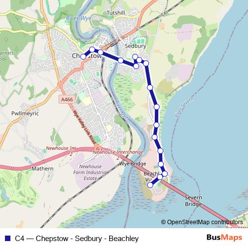 C4 bus Line Map