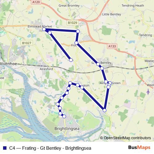 C4 bus Line Map