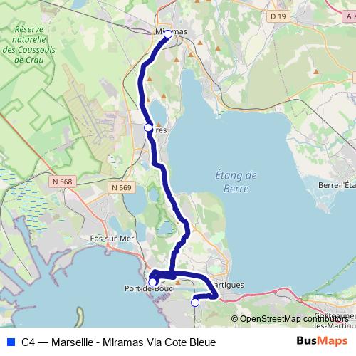 C4 bus Line Map