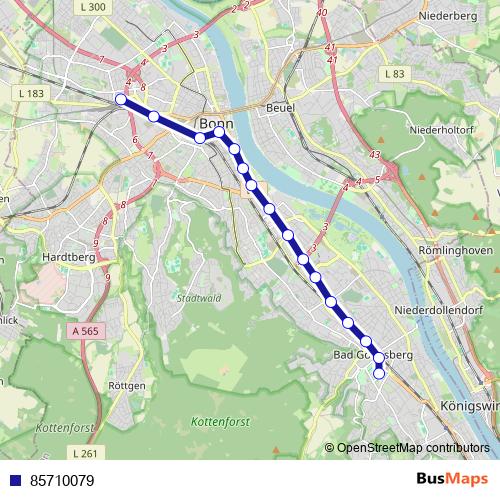 85710079 tram Line Map