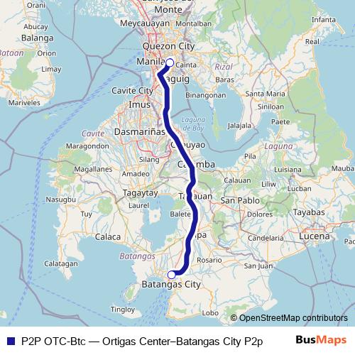 P2P OTC-Btc bus Line Map