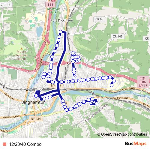 12/28/40 Combo bus Line Map