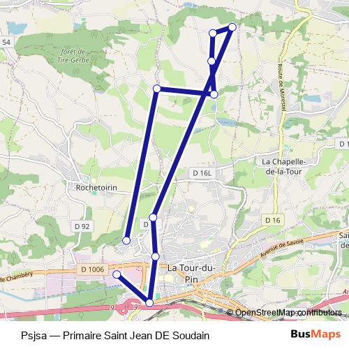 Psjsa bus Line Map