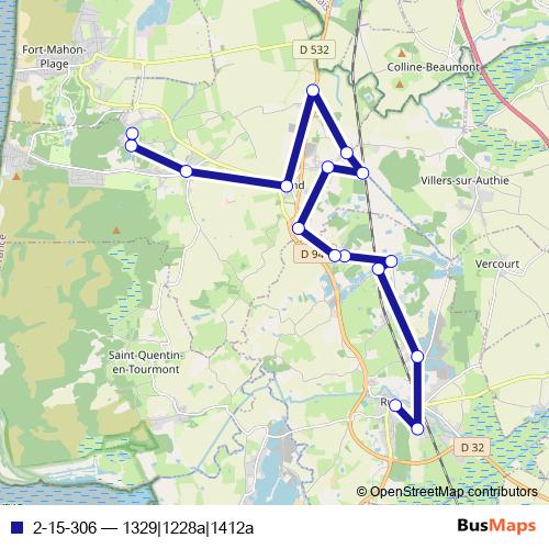 2-15-306 bus Line Map