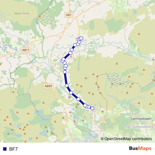 BF7 bus Line Map