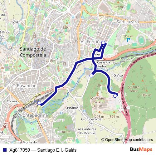 Xg817059 bus Line Map