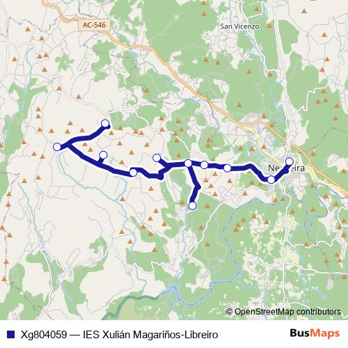 Xg804059 bus Line Map