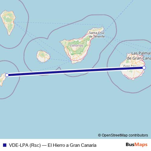 VDE-LPA (Rsc) air Line Map