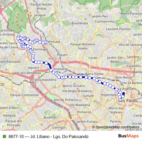 8677-10 bus Line Map