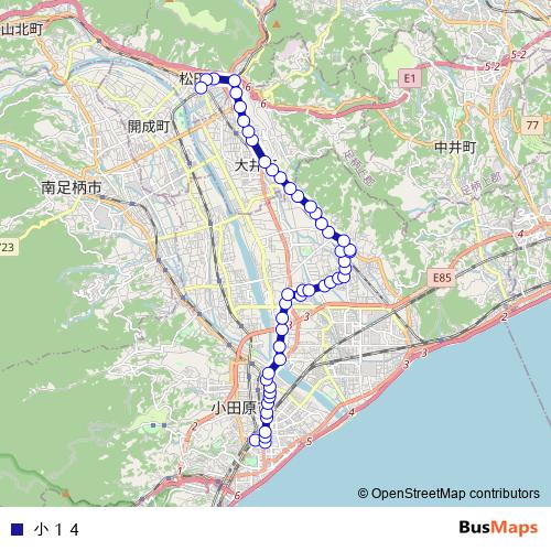 쇼14 bus Line Map