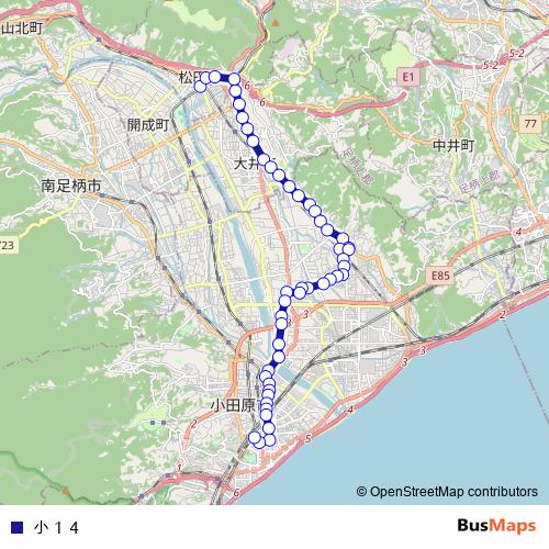 쇼14 bus Line Map