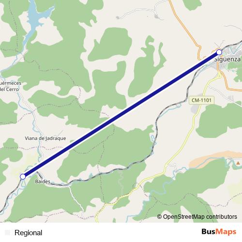 Regional rail Line Map