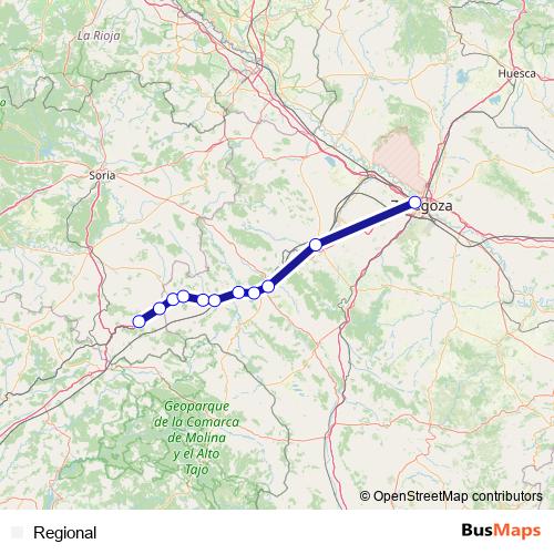 Regional rail Line Map