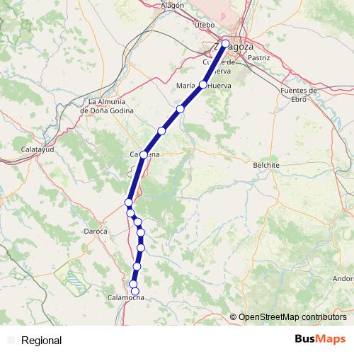 Regional rail Line Map