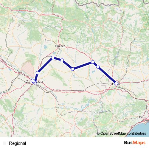 Regional rail Line Map