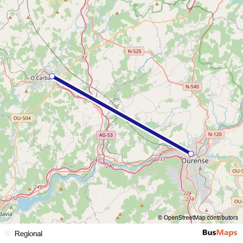 Regional rail Line Map