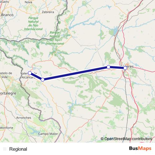 Regional rail Line Map