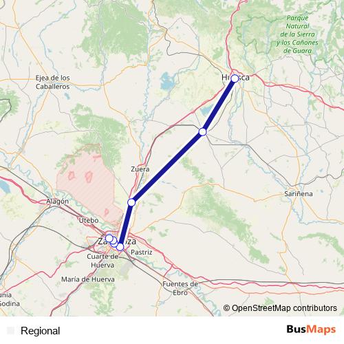 Regional rail Line Map