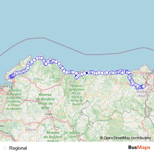 Regional rail Line Map
