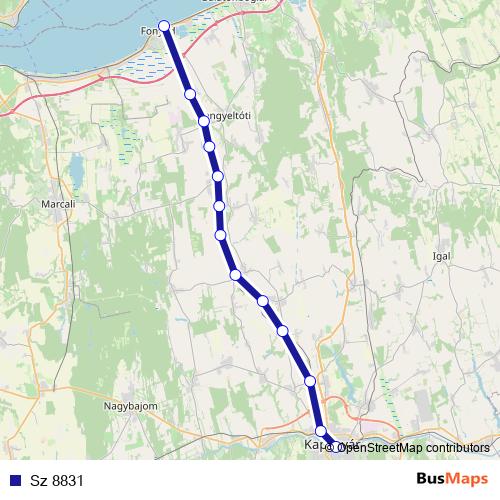 Sz 8831 rail Line Map